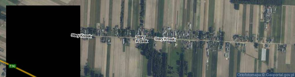 Zdjęcie satelitarne Stary Krzesk ul.